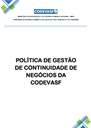 Capa_Política de Gestão de Continuidade de Negócios da Codevasf.png