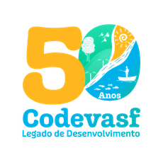 Logomarca Codevasf 50 anos - colorida com slogan.png