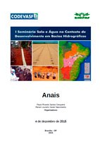 Capa - Anais do 1º Seminário Solo e Água no Contexto de Desenvolvimento em Bacias Hidrográficas.jpg Capa - Anais do 1º Seminário Solo e Água no Contexto de Desenvolvimento em Bacias Hidrográficas.jpg