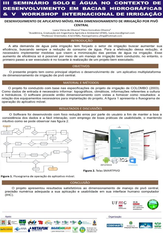 Desenvolvimento de Aplicativo móvel para dimensionamento de irrigação por pivô central - Luara Vieira de Oliveira - UFMG.JPG