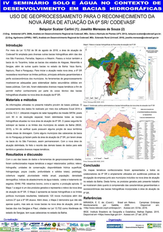 10 - Uso de geoprocessamento para o reconhecimento da nova área de atuação da 6ª Superintendência Regional da Codevasf.JPG