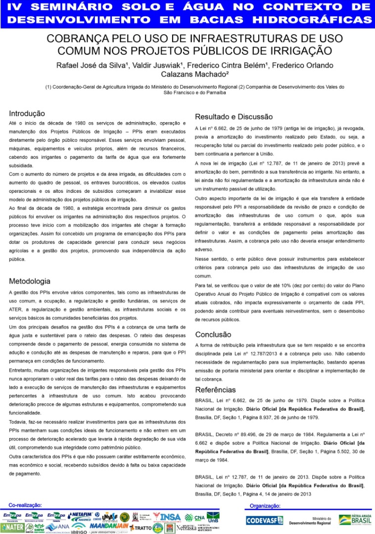 39 - Cobrança pelo uso de infraestruturas de uso comum nos projetos públicos de irrigação.JPG