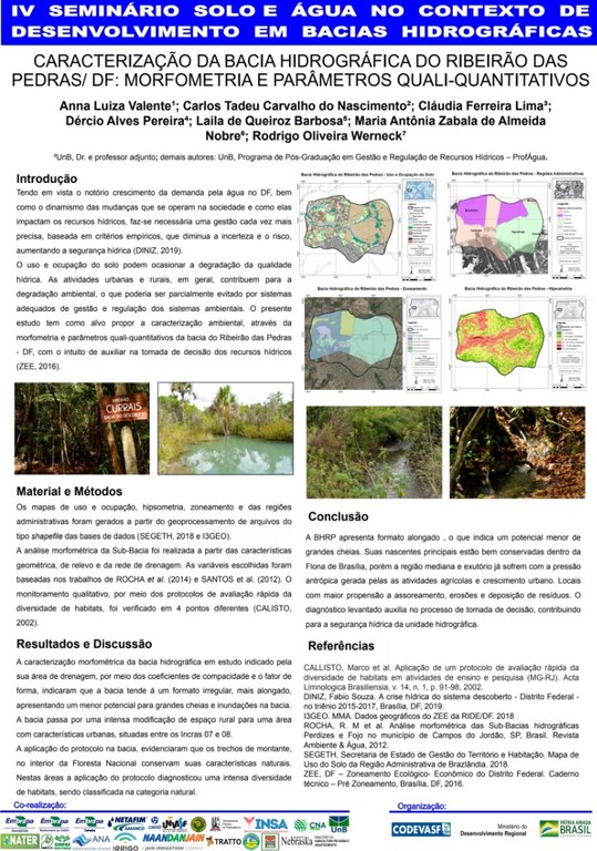 6 - Caracterização da bacia hidrográfica do Ribeirão das PedrasDF morfometria e parâmetros qualiquantitativos.JPG