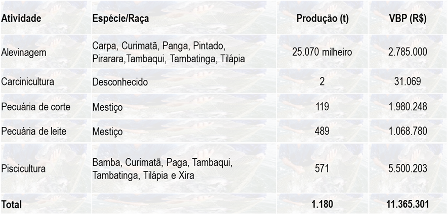Tabela 1 – Espécie, produção e VBP da aquicultura no ano de 2023.png