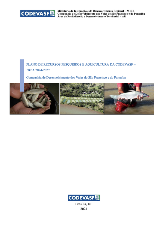 Plano de Recursos Pesqueiros e Aquicultura da Codevasf