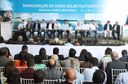 Solenidade de inauguração da primeira etapa da Usina Solar Flutuante do lago de Sobradinho. Crédito da foto: Divulgação/MME