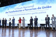 Abertura do X Fórum Nacional das Transferências e Parcerias da União. Crédito: Divulgação/MGI